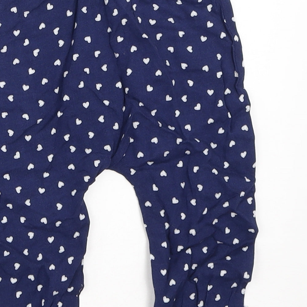 Pep&Co Girls Blue Capri Trousers Size 6-9 Months