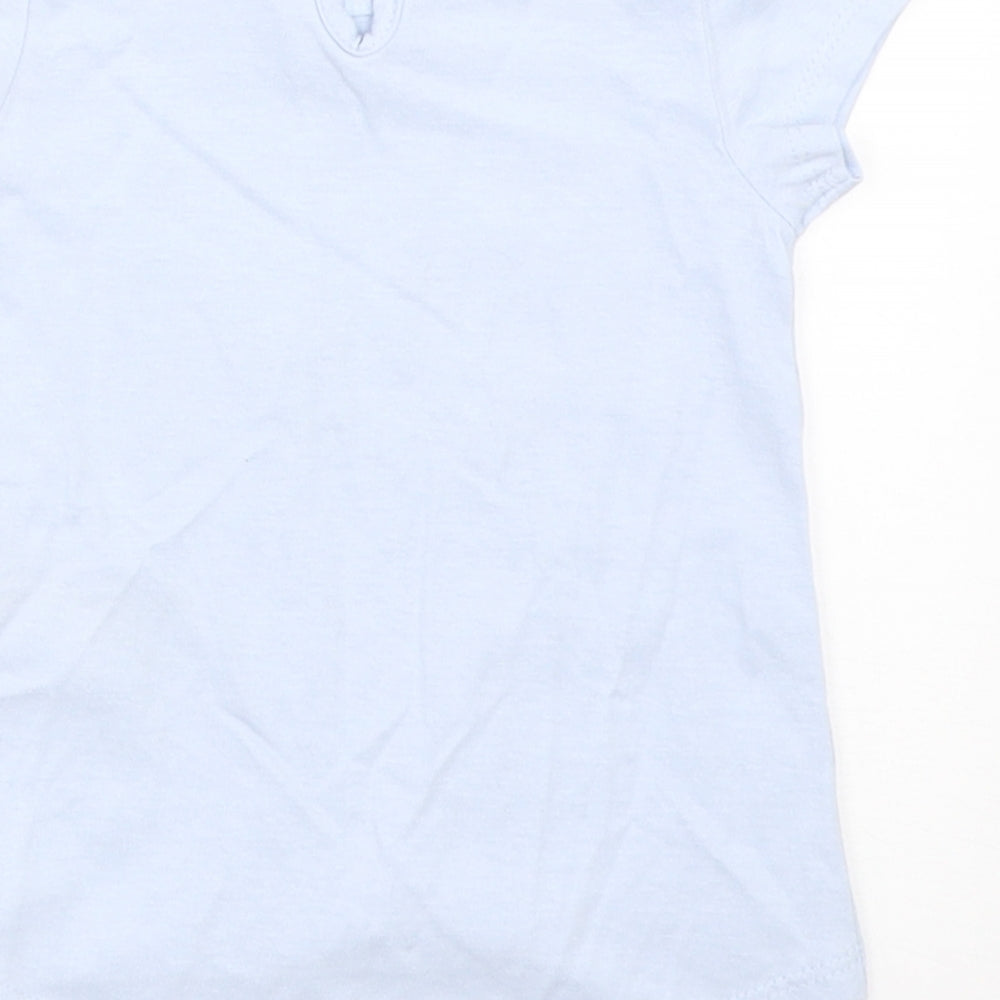 So Cute Girls Blue Basic T-Shirt Size 6-9 Months