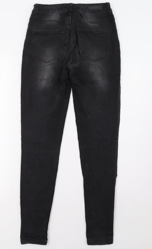 Womens UK Size 8 Pieces Regular Fit Skinny Black Jeans