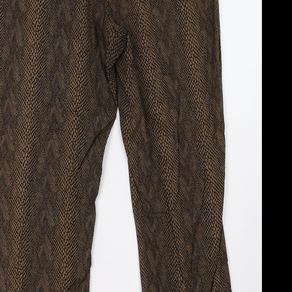 Womens UK Size 14 KappAhl Regular Fit Brown Trousers