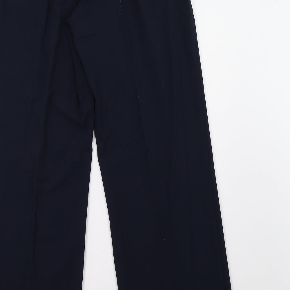 Womens UK Size 10 Preworn Regular Fit Blue Trousers