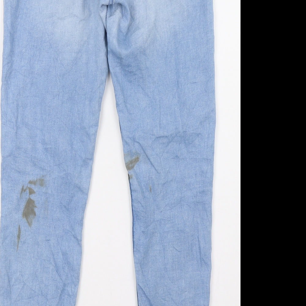 Womens UK Size 10 H&M Regular Fit Skinny Blue Jeans