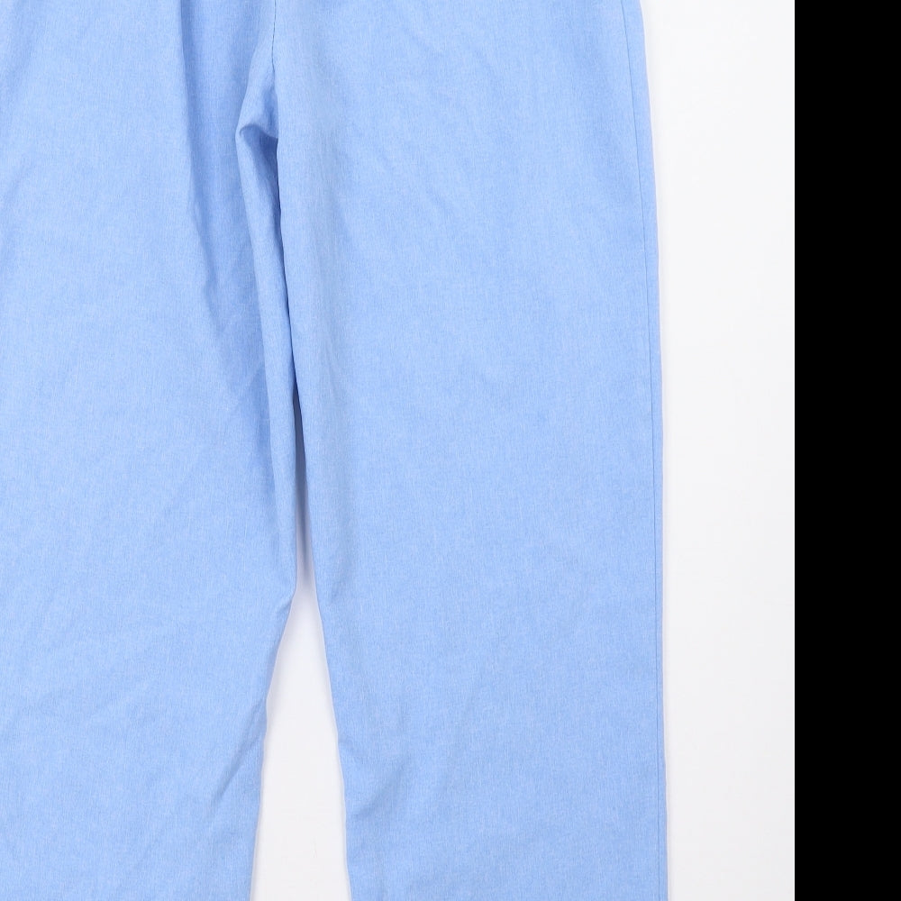 Womens UK Size 30 Preworn Regular Fit Blue Trousers