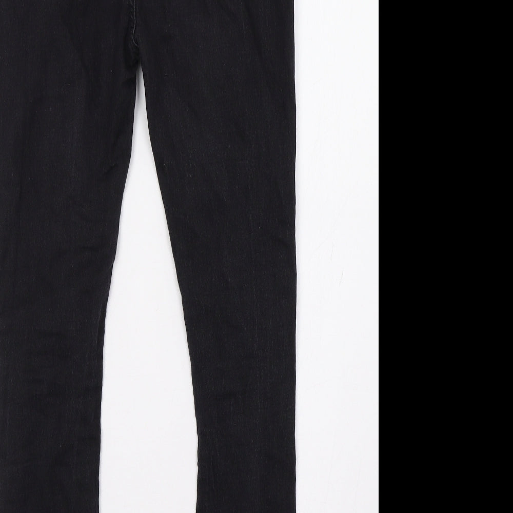 Boohoo Womens Black Skinny Jeans Size 12 L31 in
