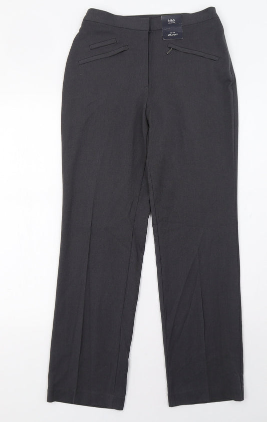 Womens UK Size 6 Marks and Spencer Regular Fit Grey Trousers