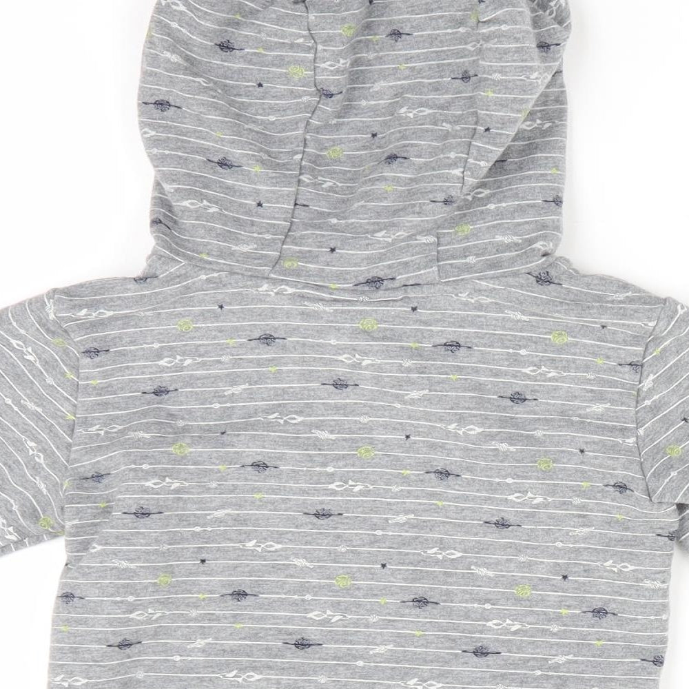 Jarvis Archer Boys Grey Striped Pullover Jumper Size 9-12 Months - Hoodie