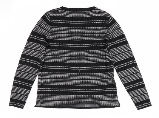 Womens UK Size 14 Papaya Black Pullover Jumper