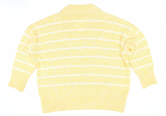 Womens UK Size L Marks and Spencer Yellow Pullover Jumper