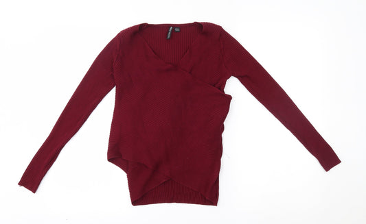 Additional front view of Capsule women’s red jumper one size