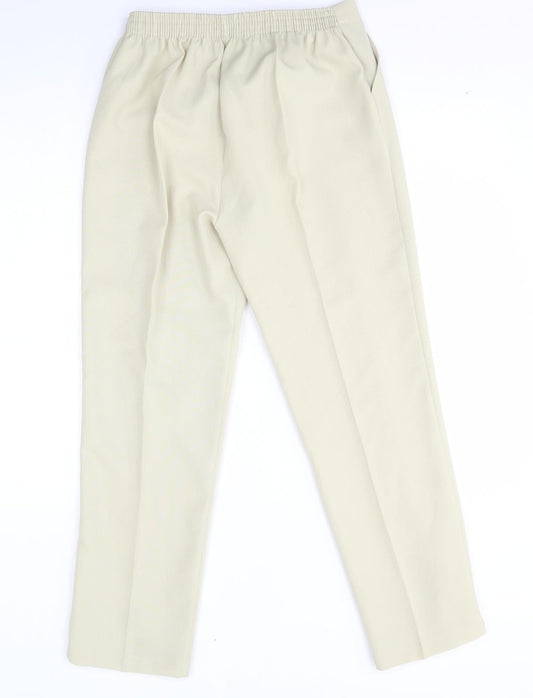 Womens UK Size 12 Preworn Regular Fit Green Trousers