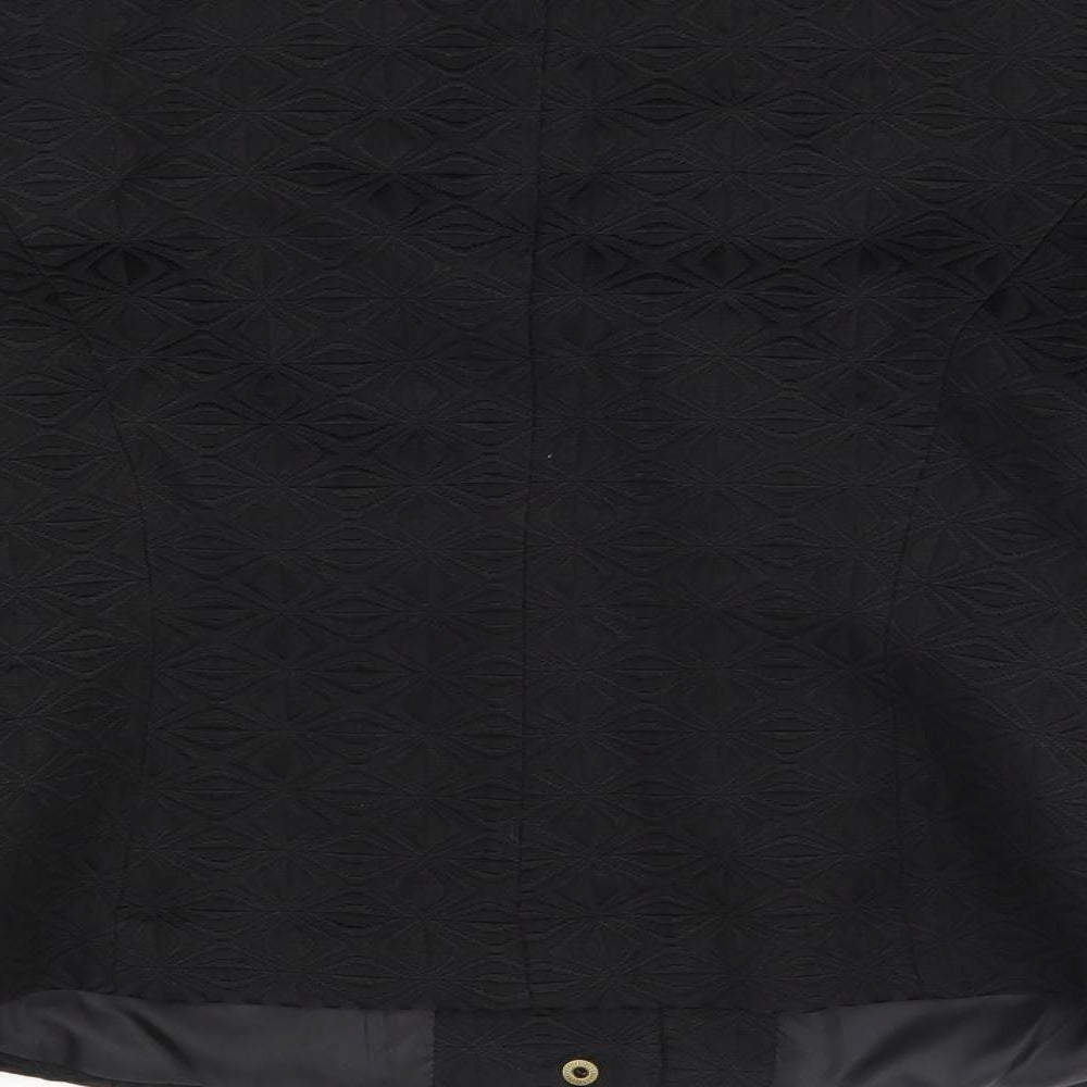 Brand and care label for George women’s black jacket, size UK 12