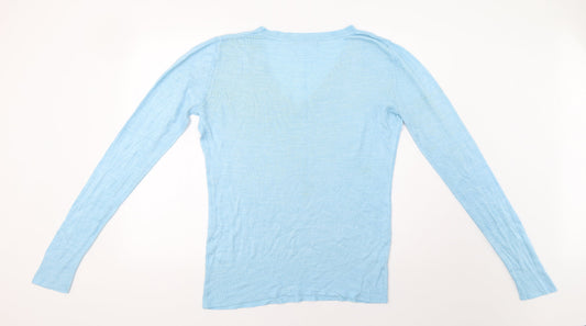Womens UK Size 14 South Blue Pullover Jumper