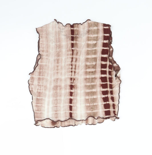 SheIn Womens Brown Basic T-Shirt Size XS