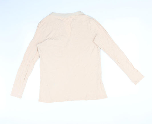 Oasis Womens Pink Basic T-Shirt Size M