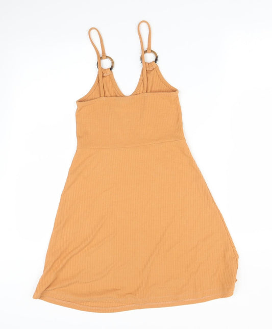 Topshop Womens Orange A-Line Size 6
