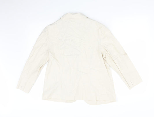ISLE Womens Beige   Jacket Blazer Size 12