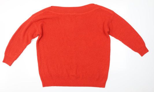 Womens UK Size 18 Simply Be Red Pullover Jumper