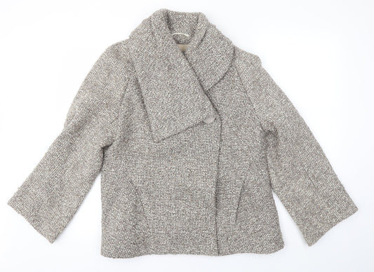Womens UK Size 14 M&S Brown Overcoat