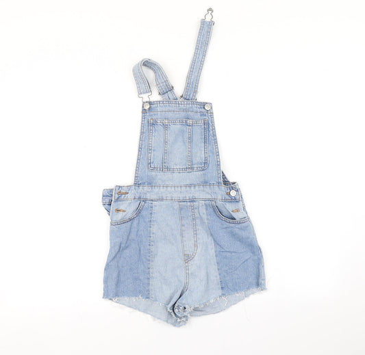 H&M Womens Blue Dungaree One-Piece Size 4