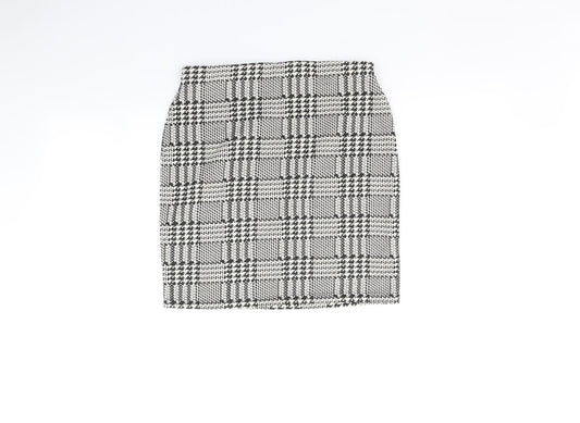 New Look Womens Multicoloured Check Mini Skirt Size 10