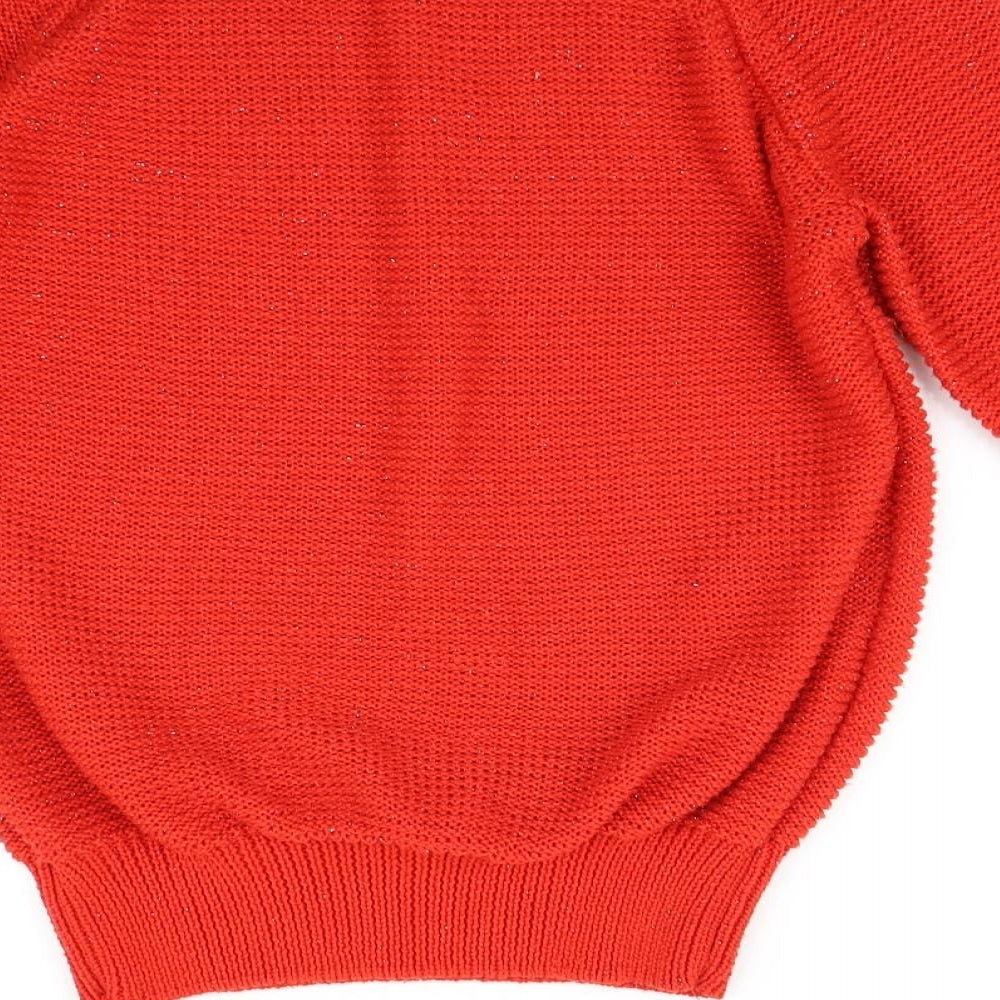 Womens UK Size 14 Peacocks Red Pullover Jumper
