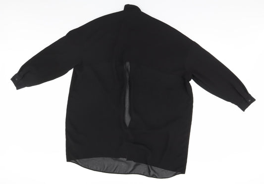 Womens UK Size 8 ASOS Black Basic Blouse