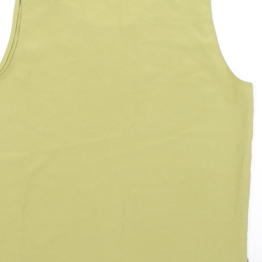 Womens UK Size 10 VERSE Green Basic Blouse