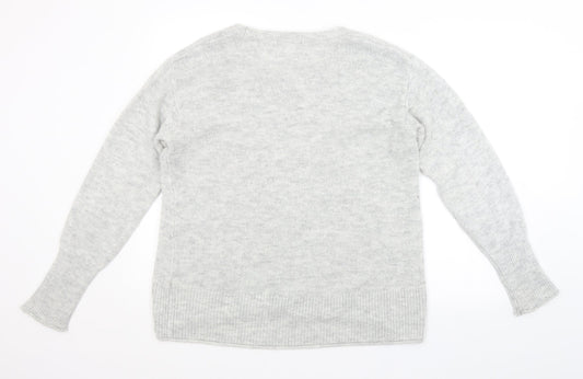 H&M Mens Grey Pullover Jumper Size L