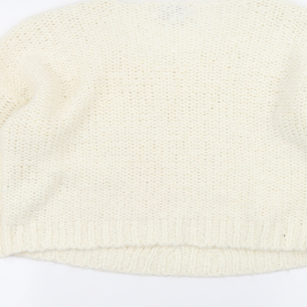 Womens UK Size M NEXT White Pullover Jumper
