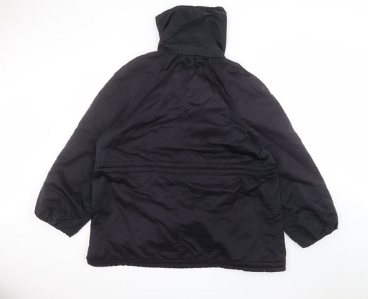 ELVI Womens Blue Pea Coat Coat Size S