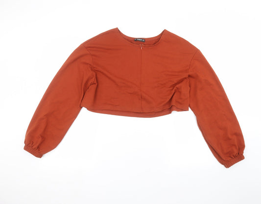Womens UK Size S SheIn Orange Pullover Jumper
