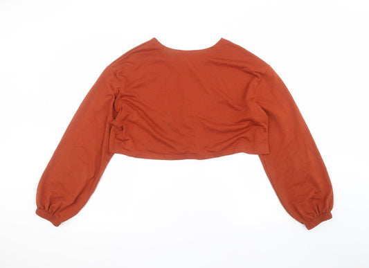 SheIn Womens Orange   Pullover Jumper Size S