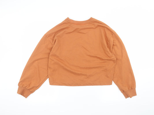 TU Womens Orange Pullover Jumper Size 14
