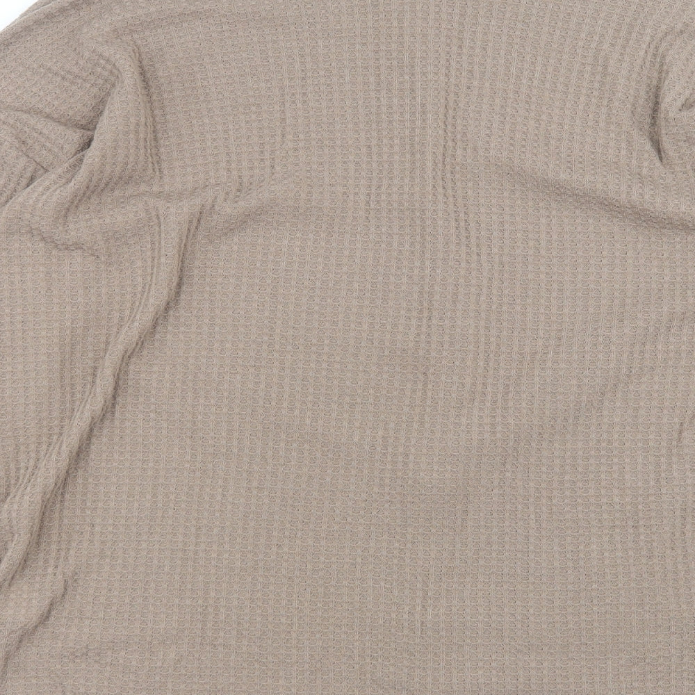 SheIn Womens Brown Cardigan Jumper Size L