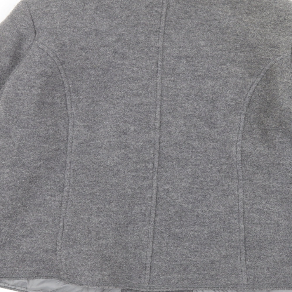 Brand and care label for Lakeland women’s grey jacket, size UK 16