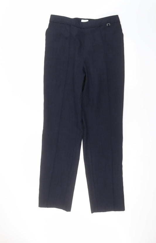 Womens UK Size 12 Marks and Spencer Regular Fit Blue Trousers