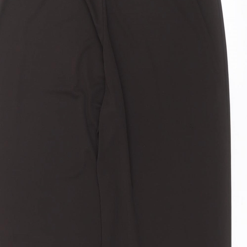 Womens UK Size 16 BM Regular Fit Black Trousers