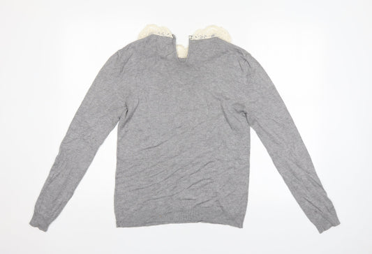 Womens UK Size 10 Atmosphere Grey Pullover Jumper