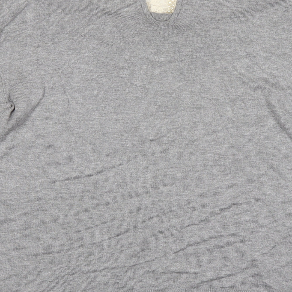 Womens UK Size 10 Atmosphere Grey Pullover Jumper