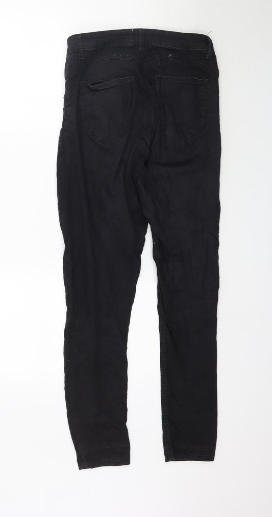 Womens UK Size 12 TALLY WEiJL Regular Fit Skinny Black Jeans