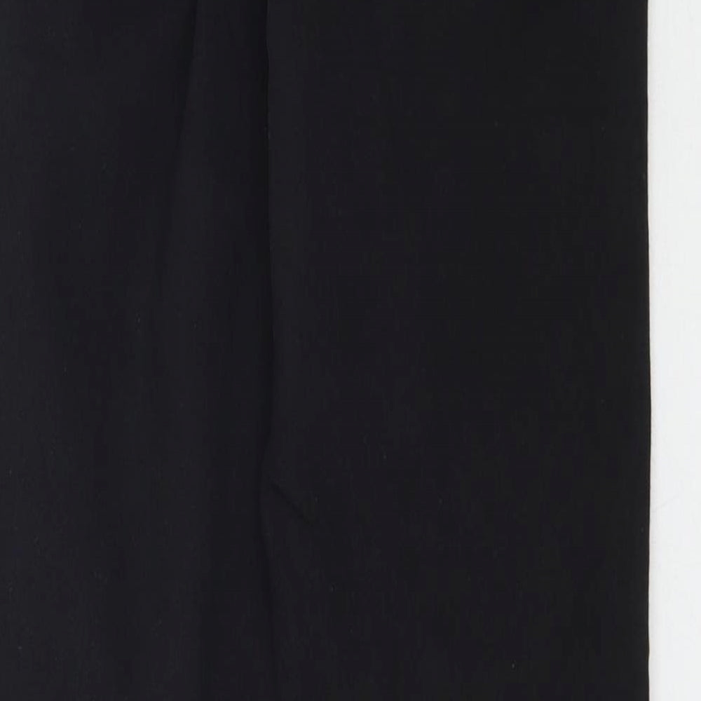 Brand and care label for Matalan women’s black denim skinny jeans, size UK 8, 25-inch leg