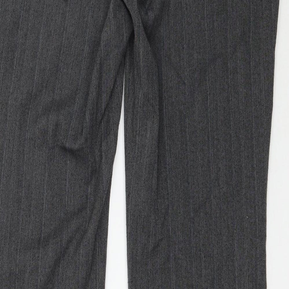 Womens UK Size 14 River Island Regular Fit Grey Trousers