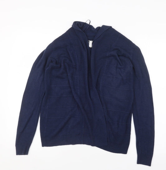 Womens UK Size 14 Maine Blue Cardigan Jumper