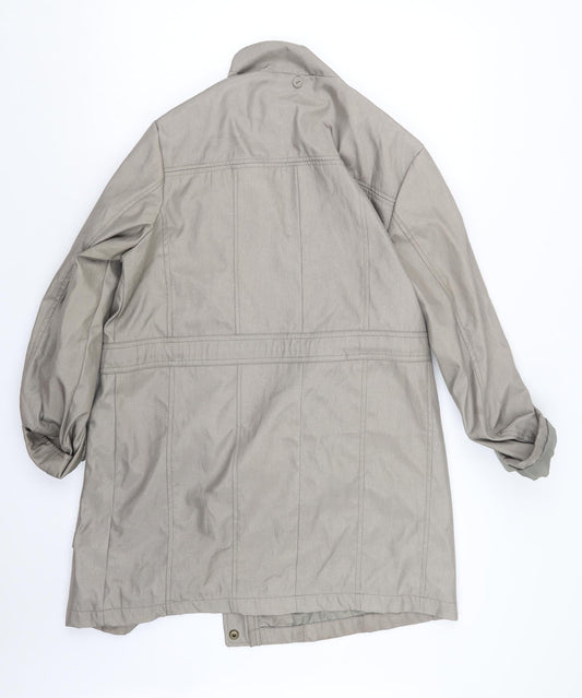 Classic Womens Beige Jacket Coat Size 12