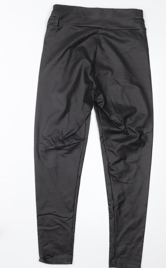 SheIn Womens Black Trousers Size S L26 in