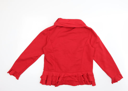 Per Una Womens Red Jacket Coat Size L