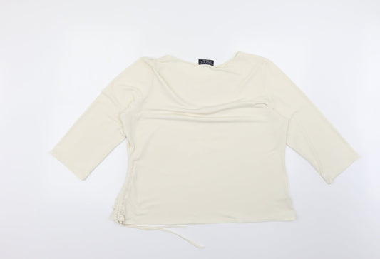 Womens UK Size 2XL saloos collection Beige Basic Blouse