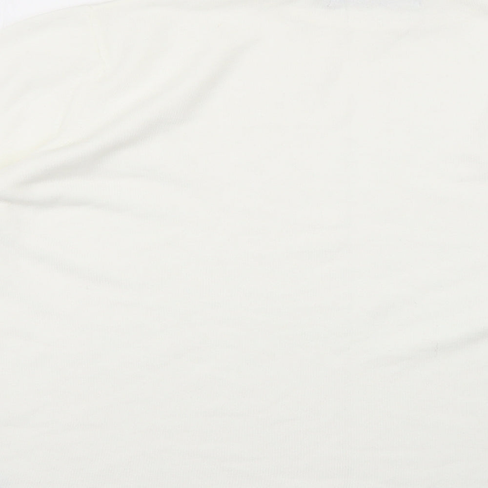 towels edgar jacobs Womens White Pullover Jumper Size 16
