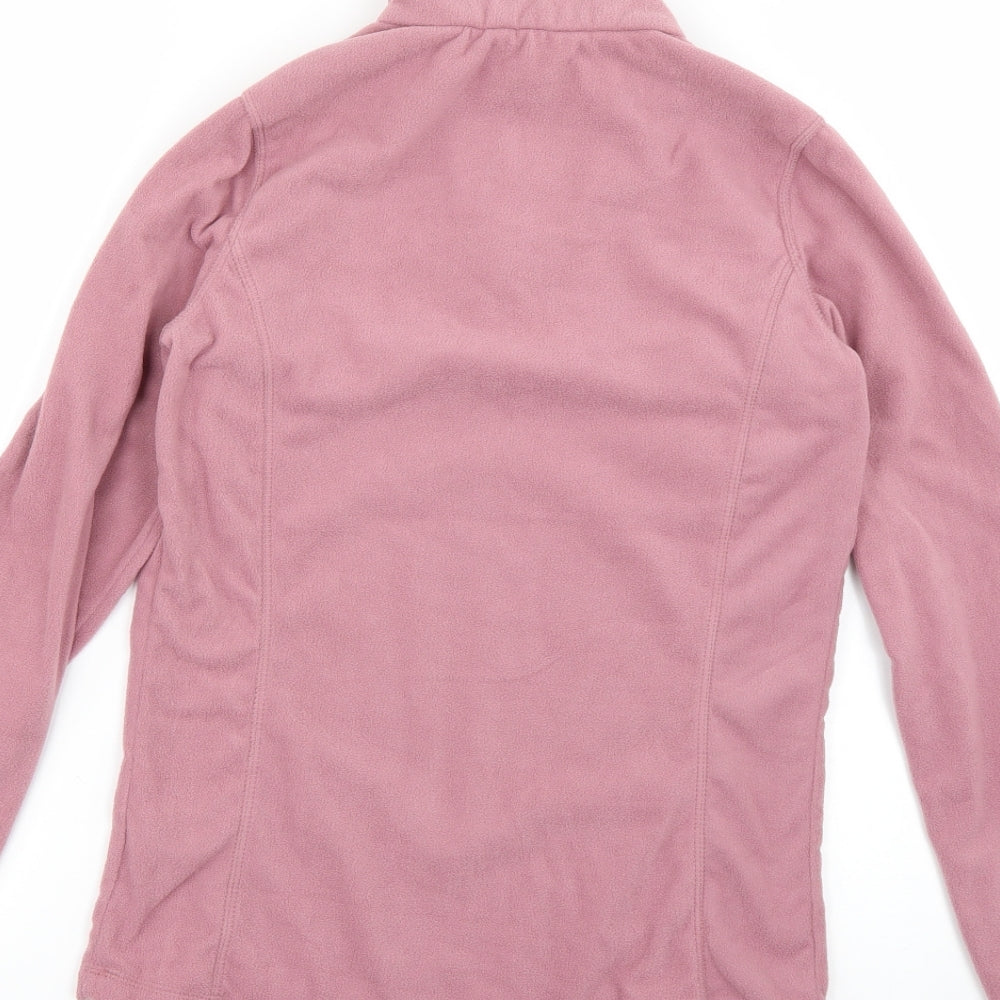Brand and care label for brasher women’s pink jumper, size UK 8