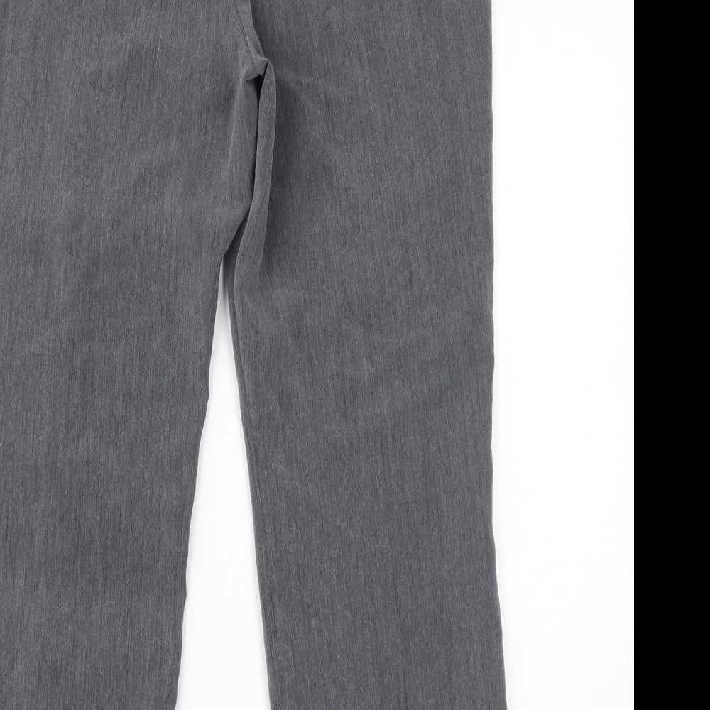 Brand and care label for Classics women’s grey trousers, size UK 12, 25-inch leg